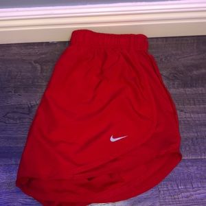 Nike dri-fit red shorts